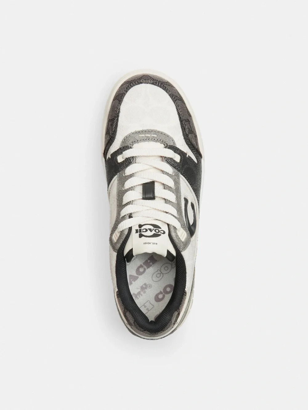 Coach Soho Sneaker In Mixed Signature & Sig Xbdy w/Authentic Charm Bundle